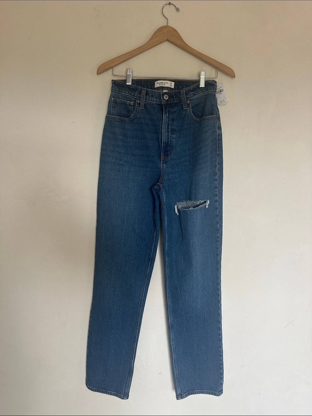 Abercrombie Fitch Jeans 90s Straight ultra High-Rise curve love SIZE 6 LONG